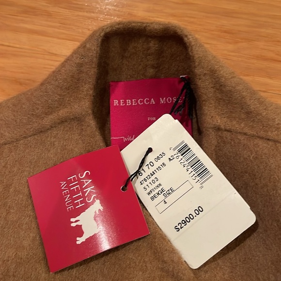 NEW Saks Fifth Avenue cashmere evening topper coat - Picture 11 of 12